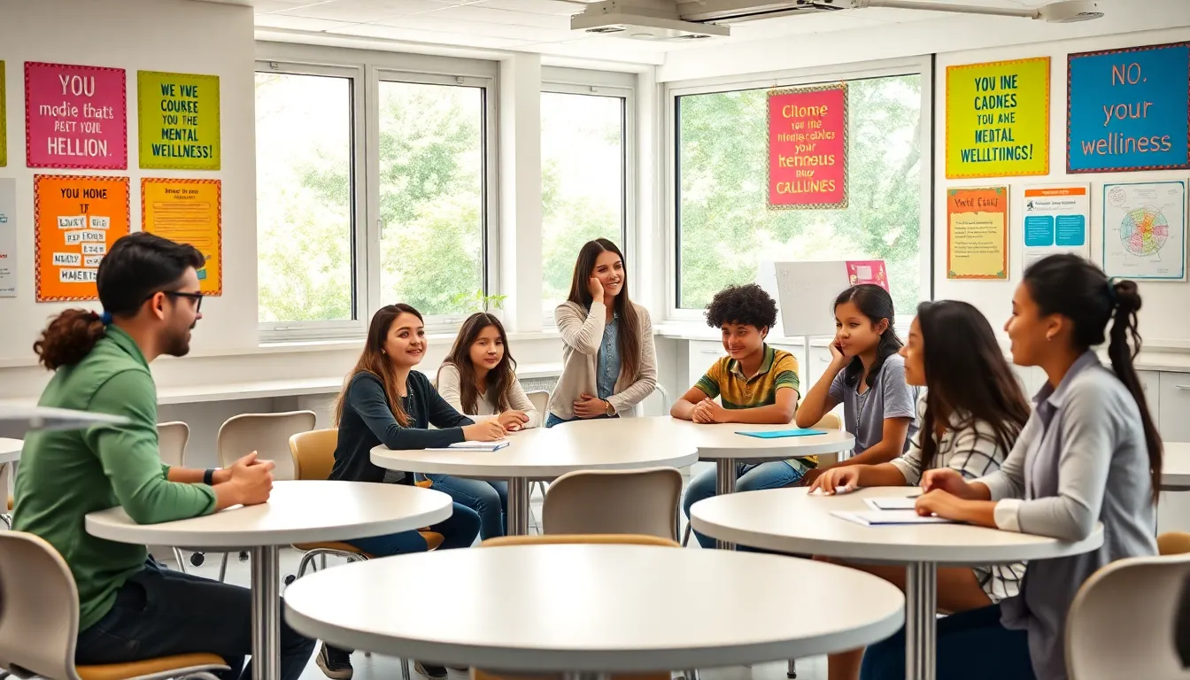 diverse students collaborating in a supportive classroom setting.
